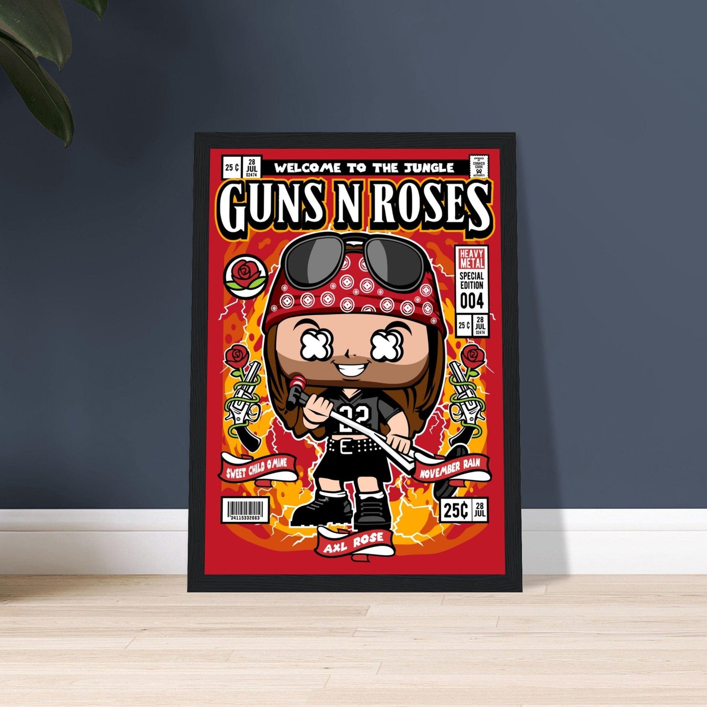 Axl Rose Character Framed Print Canvas Prints in Accrington Number Plates Accrington IntelliPix