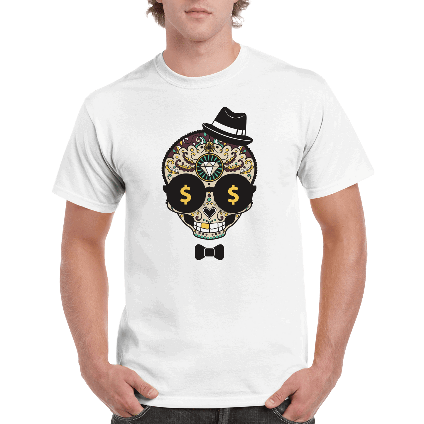 Aztec Style Skull T Shirt Canvas Prints in Accrington Number Plates Accrington IntelliPix