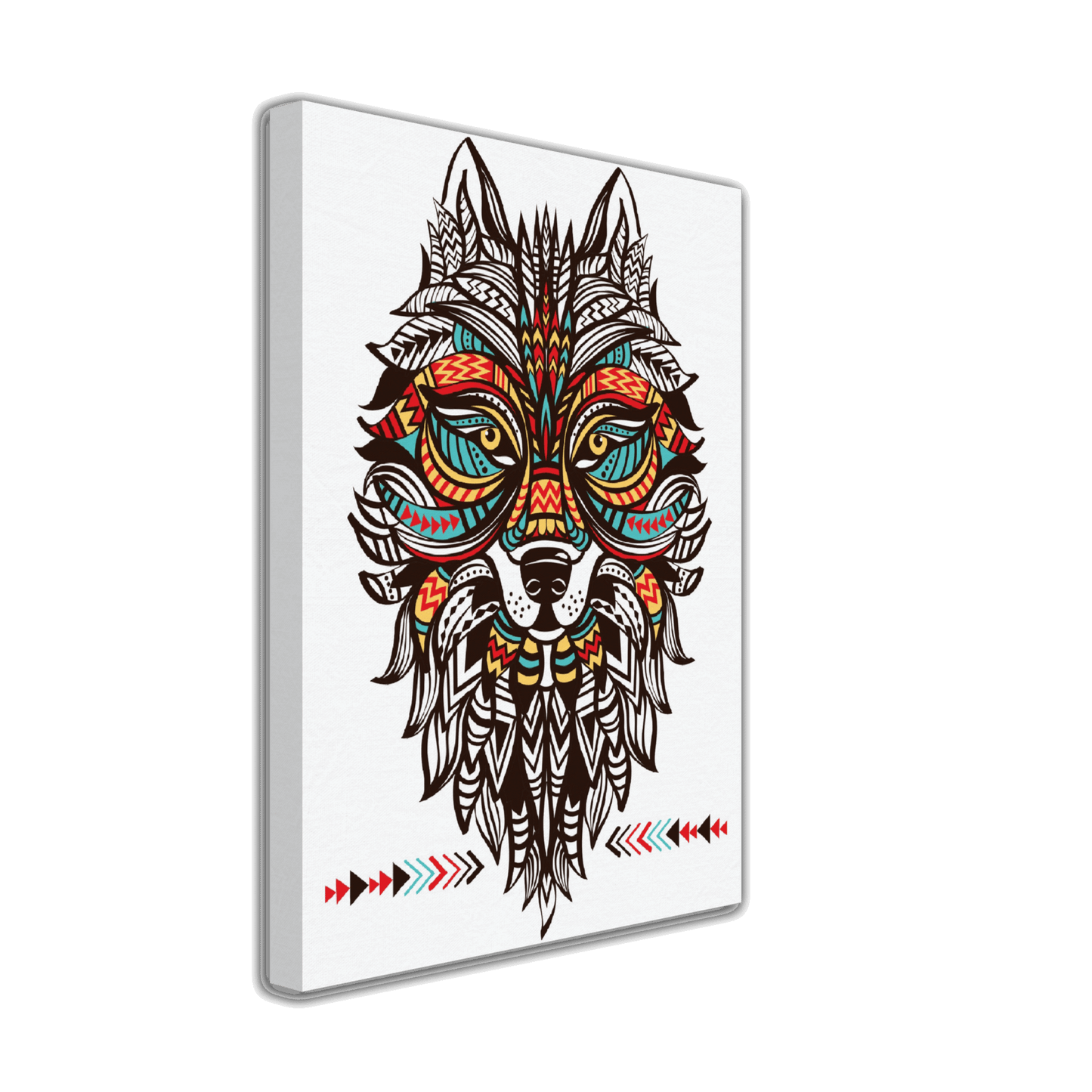 Aztec Wolf Canvas Canvas Prints in Accrington Number Plates Accrington IntelliPix