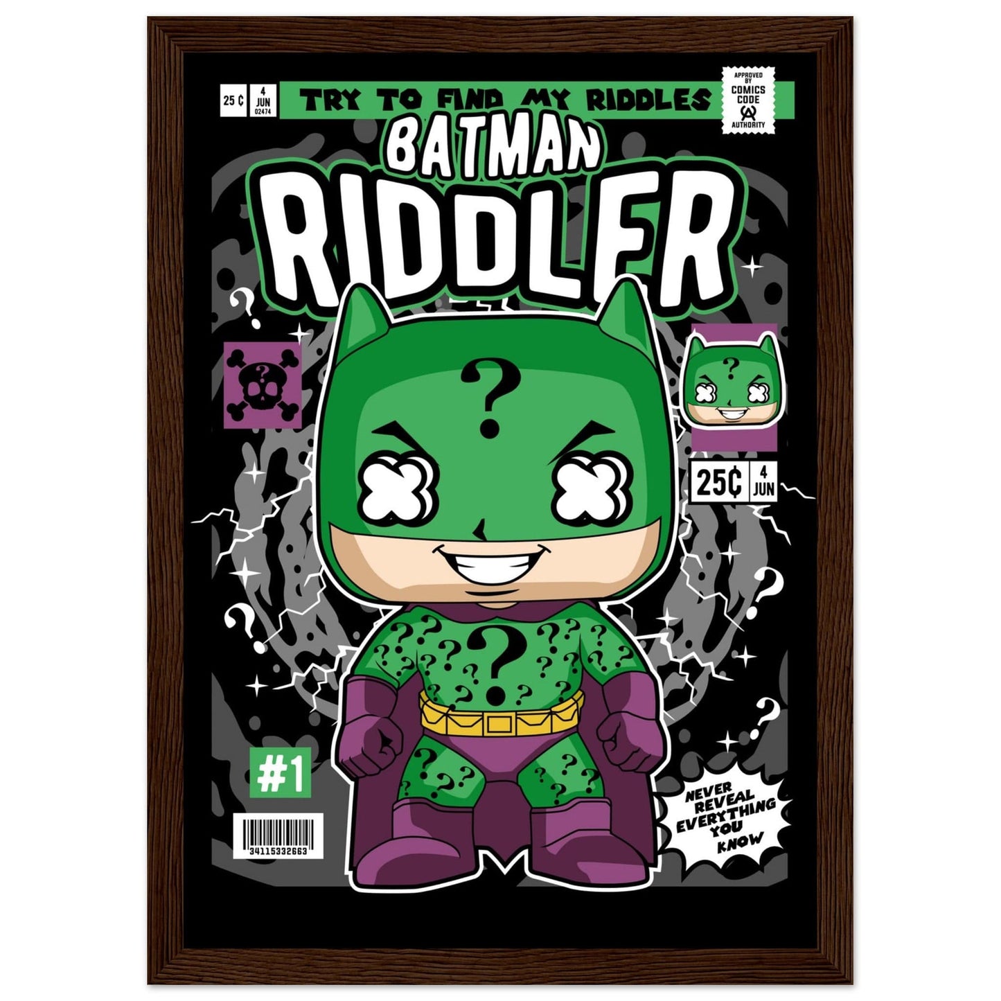 Batman Riddler Character Framed Print Canvas Prints in Accrington Number Plates Accrington IntelliPix