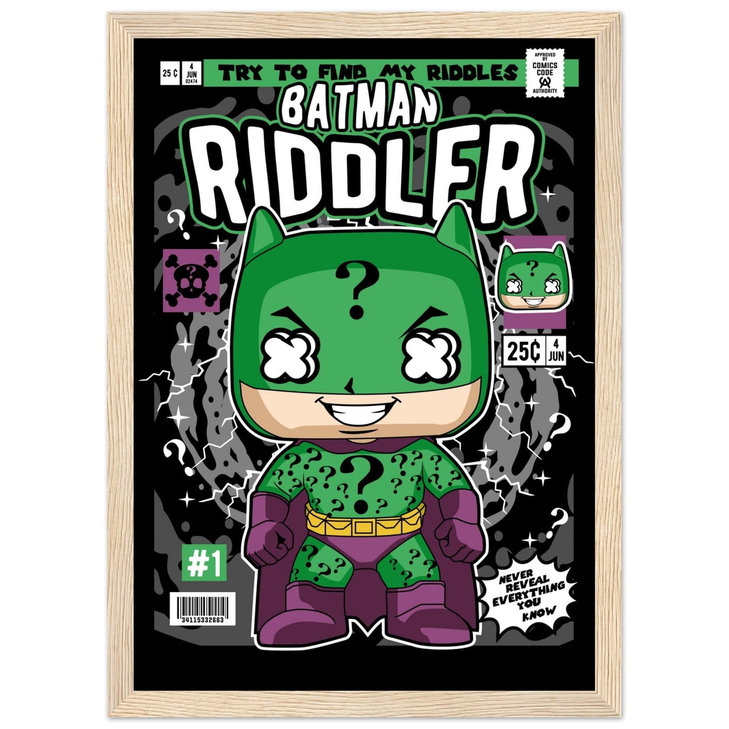 Batman Riddler Character Framed Print Canvas Prints in Accrington Number Plates Accrington IntelliPix