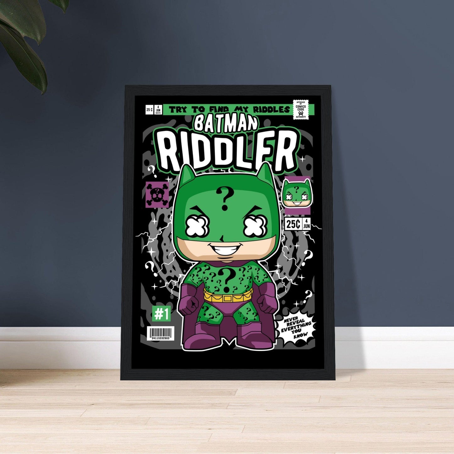 Batman Riddler Character Framed Print Canvas Prints in Accrington Number Plates Accrington IntelliPix