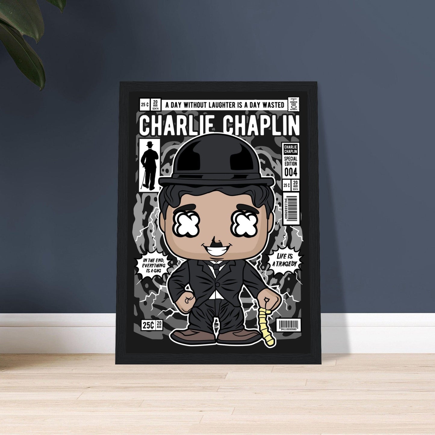 Charlie Chaplin Character Framed Print Canvas Prints in Accrington Number Plates Accrington IntelliPix
