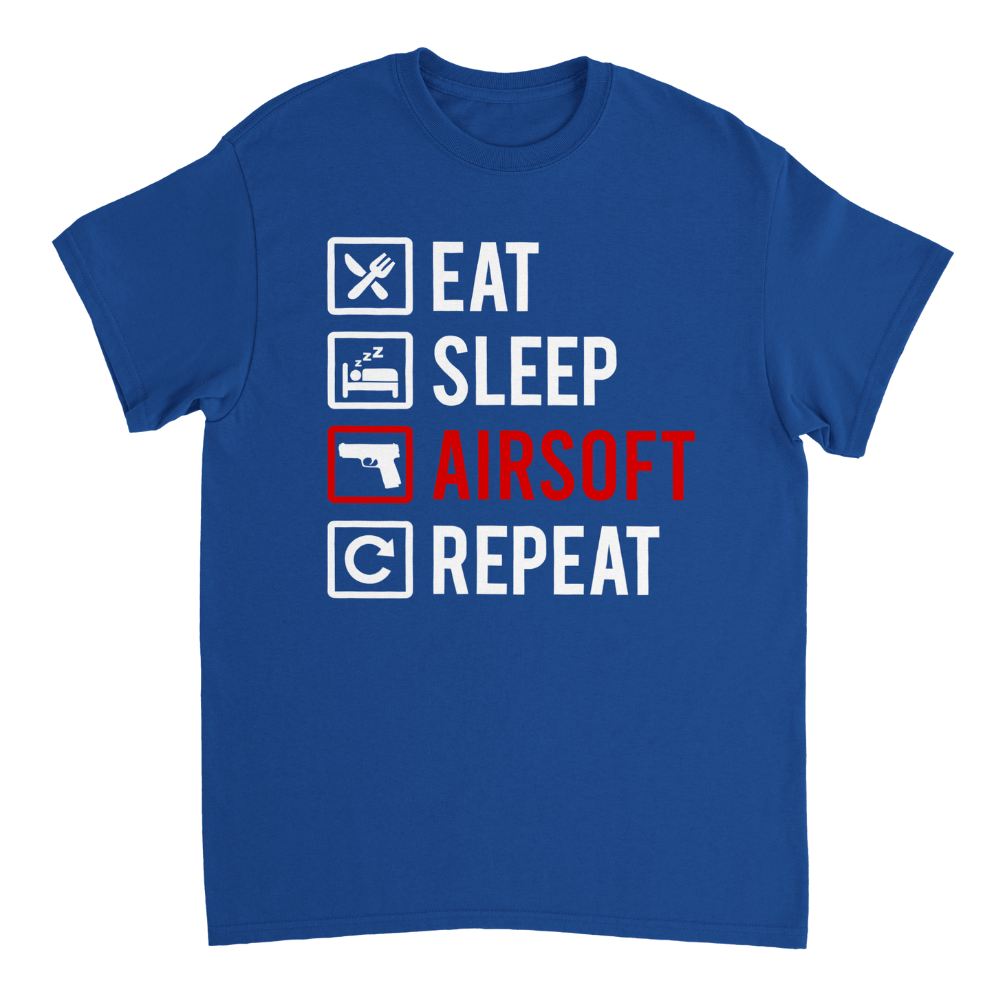 Eat Sleep Airsoft Repeat T Shirt Canvas Prints in Accrington Number Plates Accrington IntelliPix