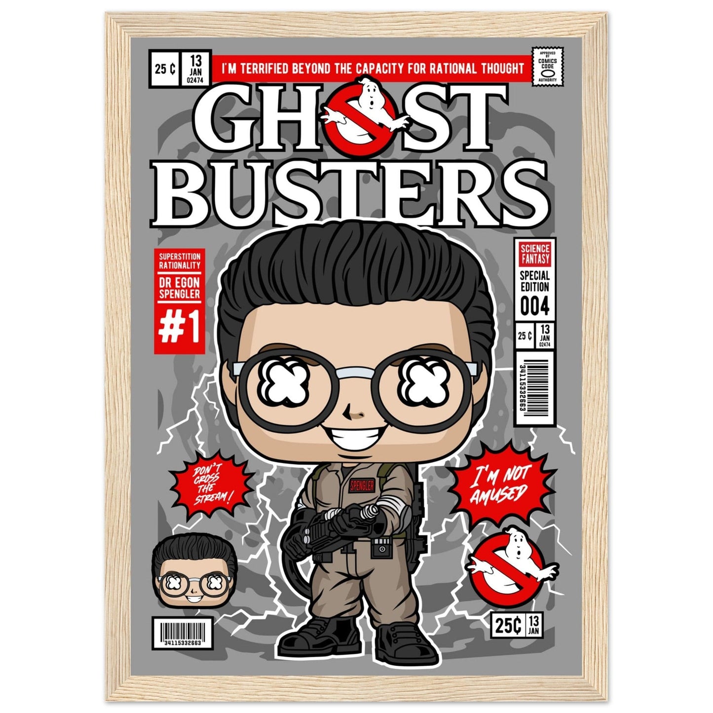 Ghostbusters Egon Character Framed Print Canvas Prints in Accrington Number Plates Accrington IntelliPix
