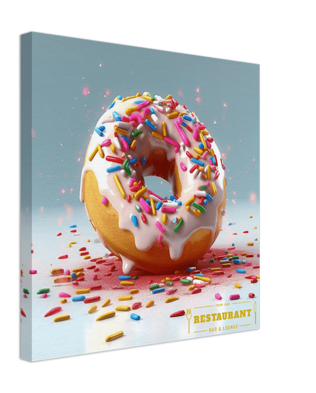 Glazed Donut Canvas Canvas Prints in Accrington Number Plates Accrington IntelliPix