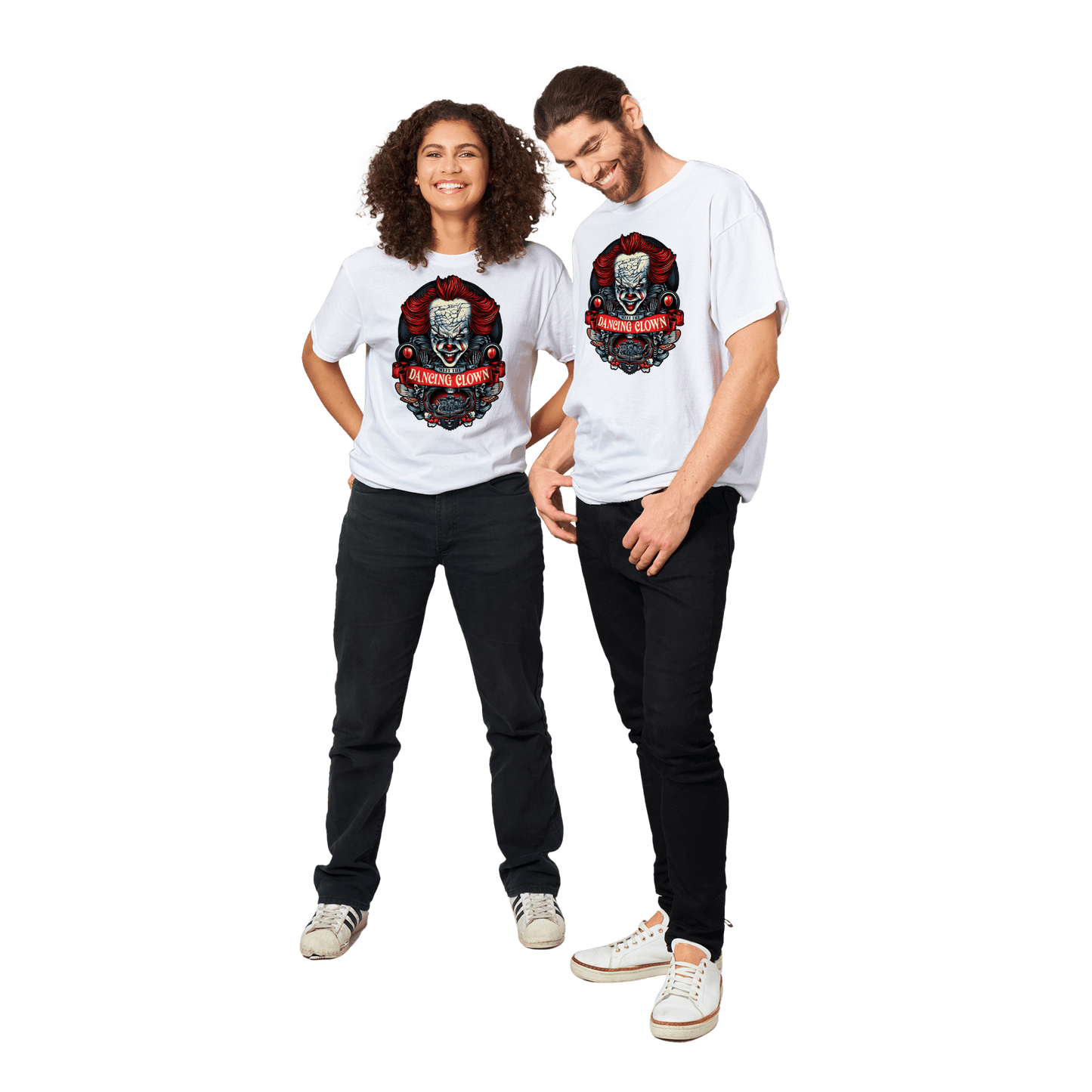 Halloween Dancing Clown Pennywise T-Shirt Canvas Prints in Accrington Number Plates Accrington IntelliPix