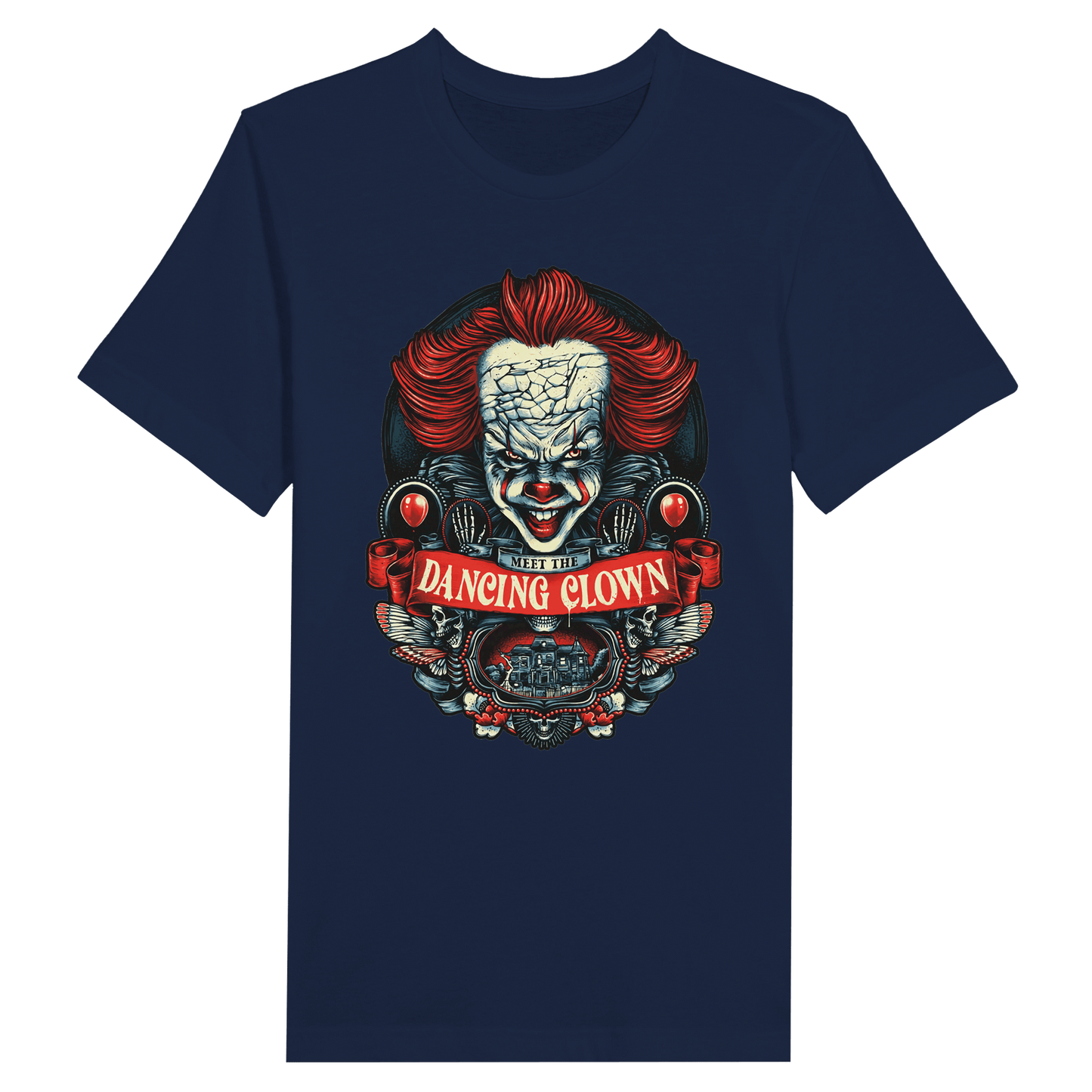 Halloween Dancing Clown Pennywise T-Shirt Canvas Prints in Accrington Number Plates Accrington IntelliPix