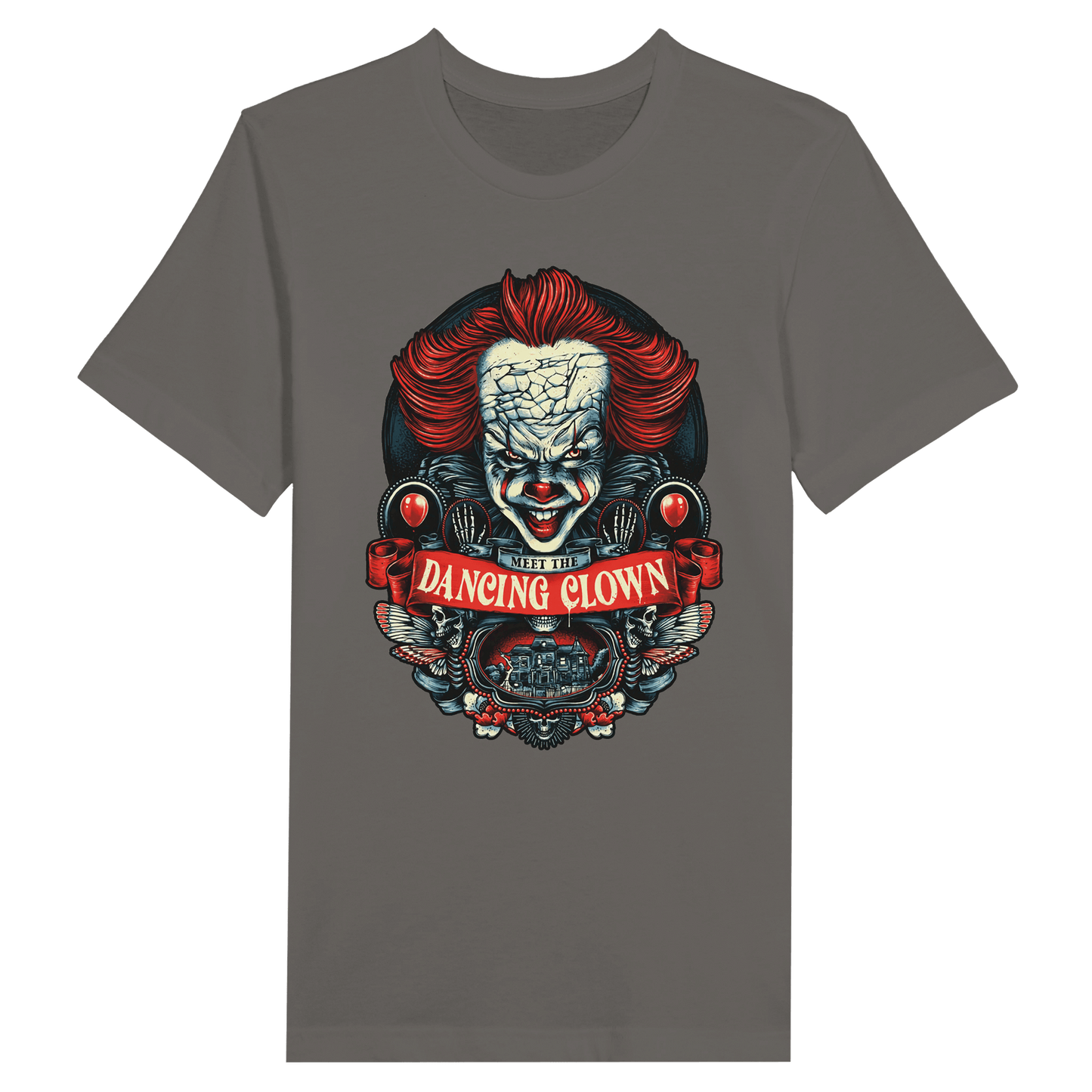 Halloween Dancing Clown Pennywise T-Shirt Canvas Prints in Accrington Number Plates Accrington IntelliPix
