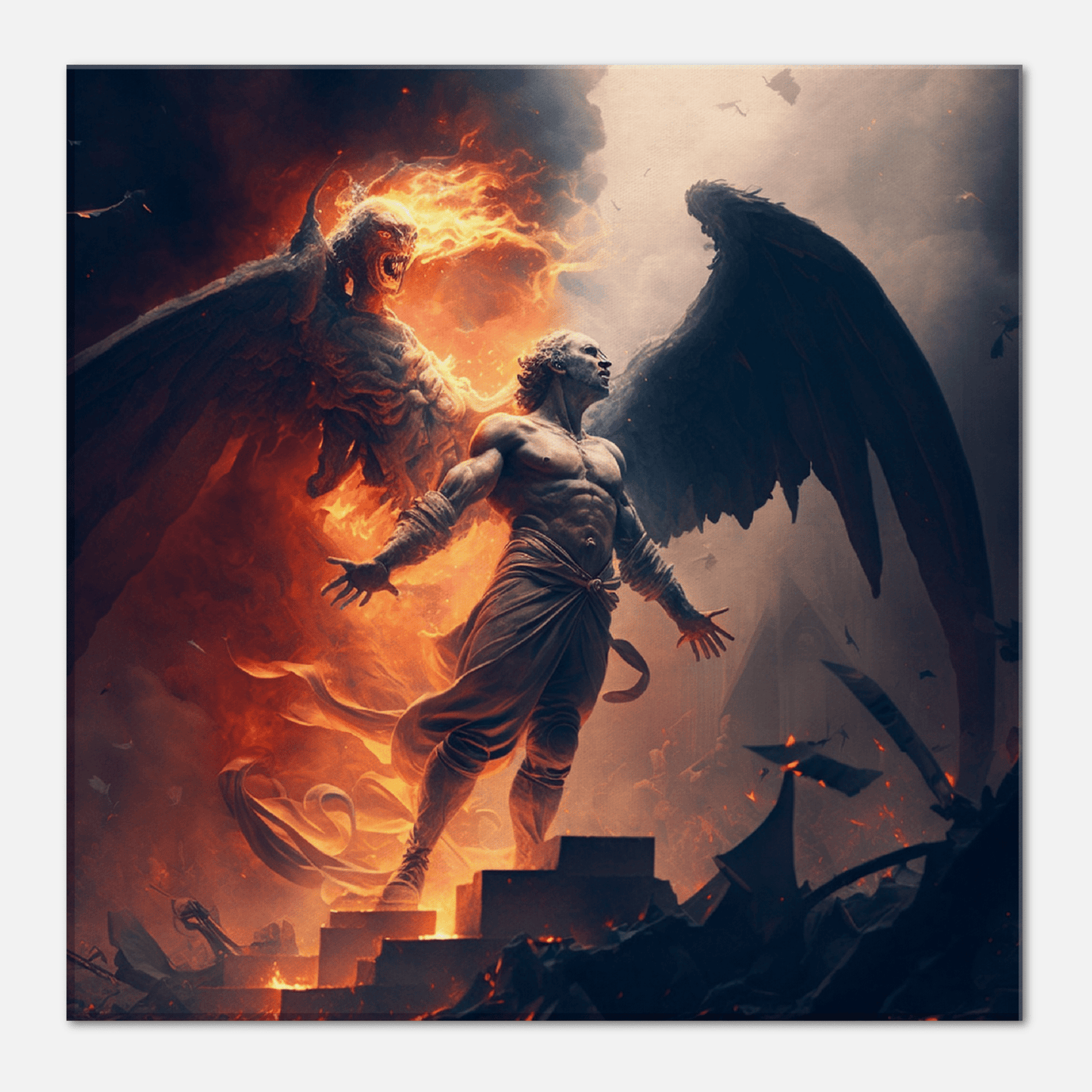 Heaven Vs Hell Canvas Canvas Prints in Accrington Number Plates Accrington IntelliPix