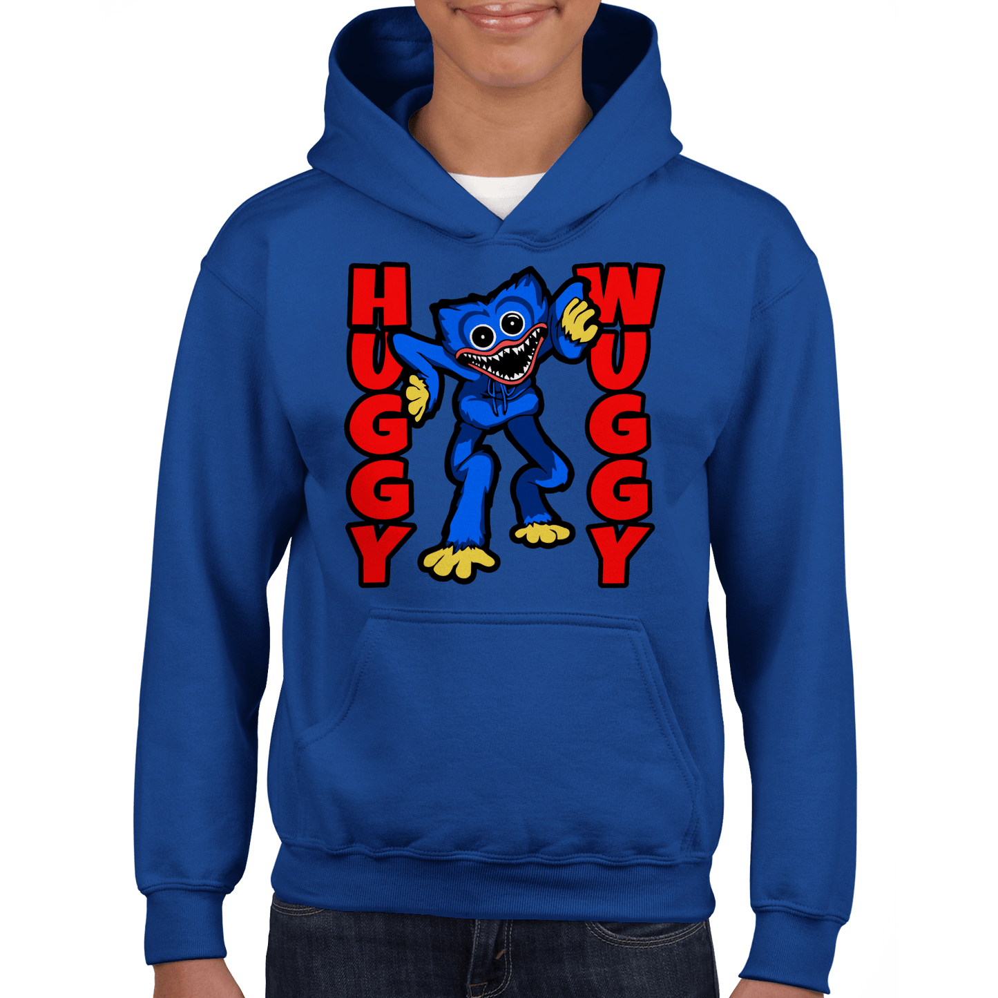 Huggy Wuggy Classic Kids Pullover Hoodie Canvas Prints in Accrington Number Plates Accrington IntelliPix