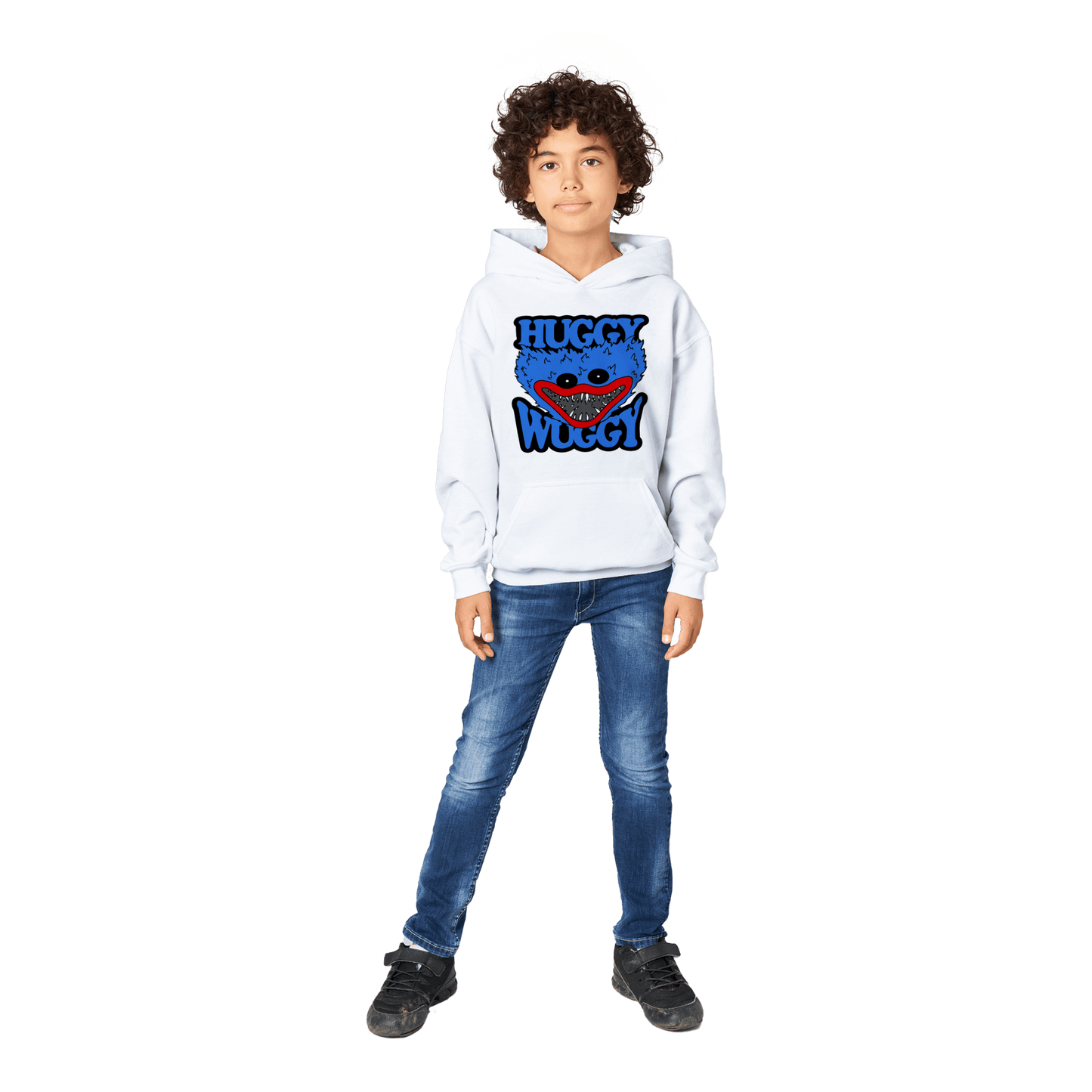 Huggy Wuggy Classic Kids Pullover Hoodie Canvas Prints in Accrington Number Plates Accrington IntelliPix