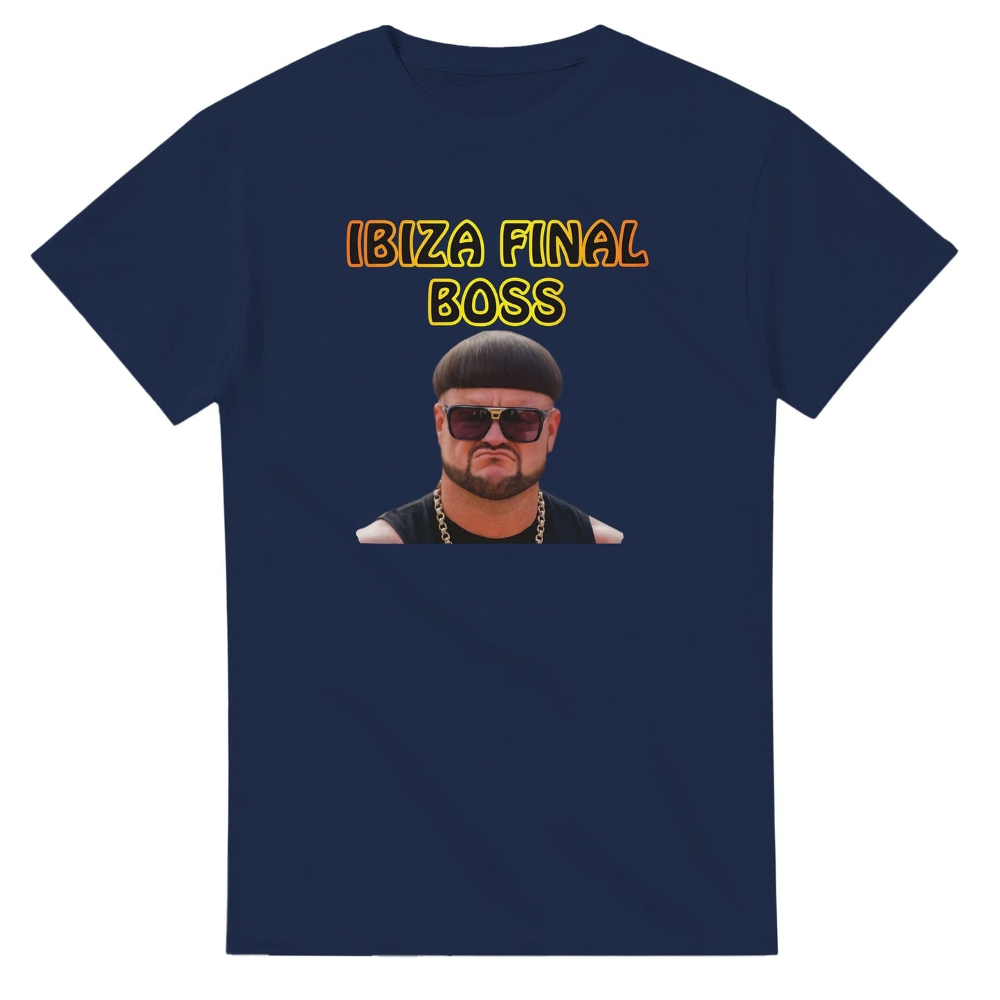 Ibiza Final Boss Meme Headshot T-Shirt Canvas Prints in Accrington Number Plates Accrington IntelliPix