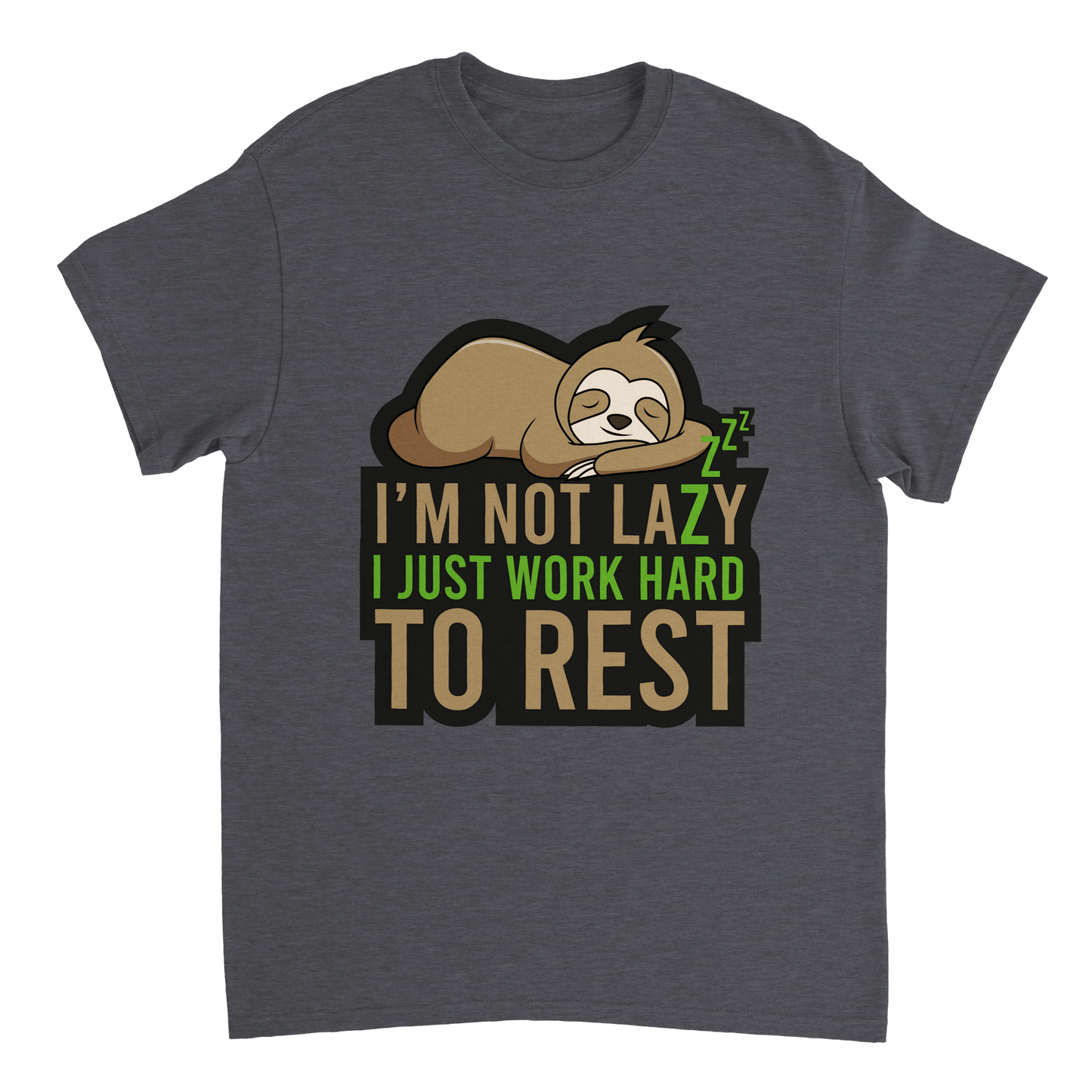 Im Not Lazy Sloth T Shirt Canvas Prints in Accrington Number Plates Accrington IntelliPix