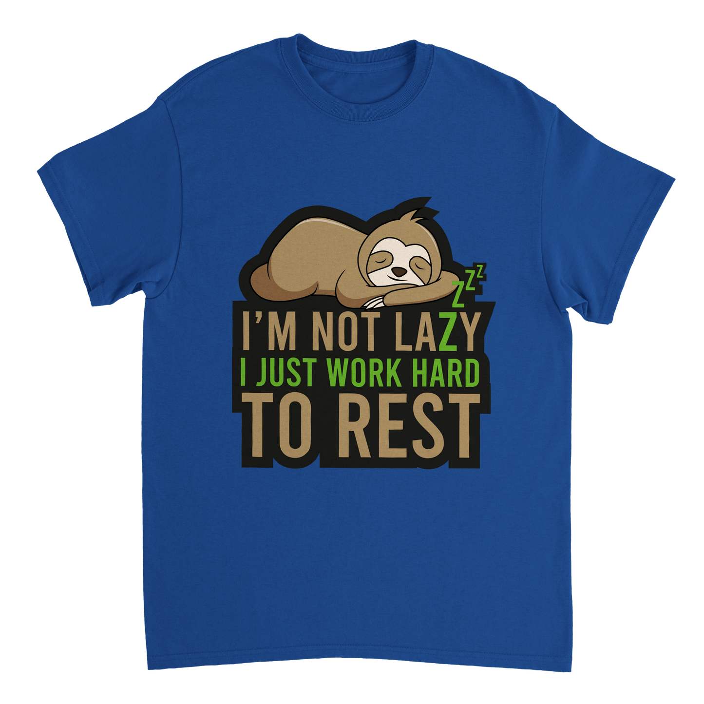 Im Not Lazy Sloth T Shirt Canvas Prints in Accrington Number Plates Accrington IntelliPix