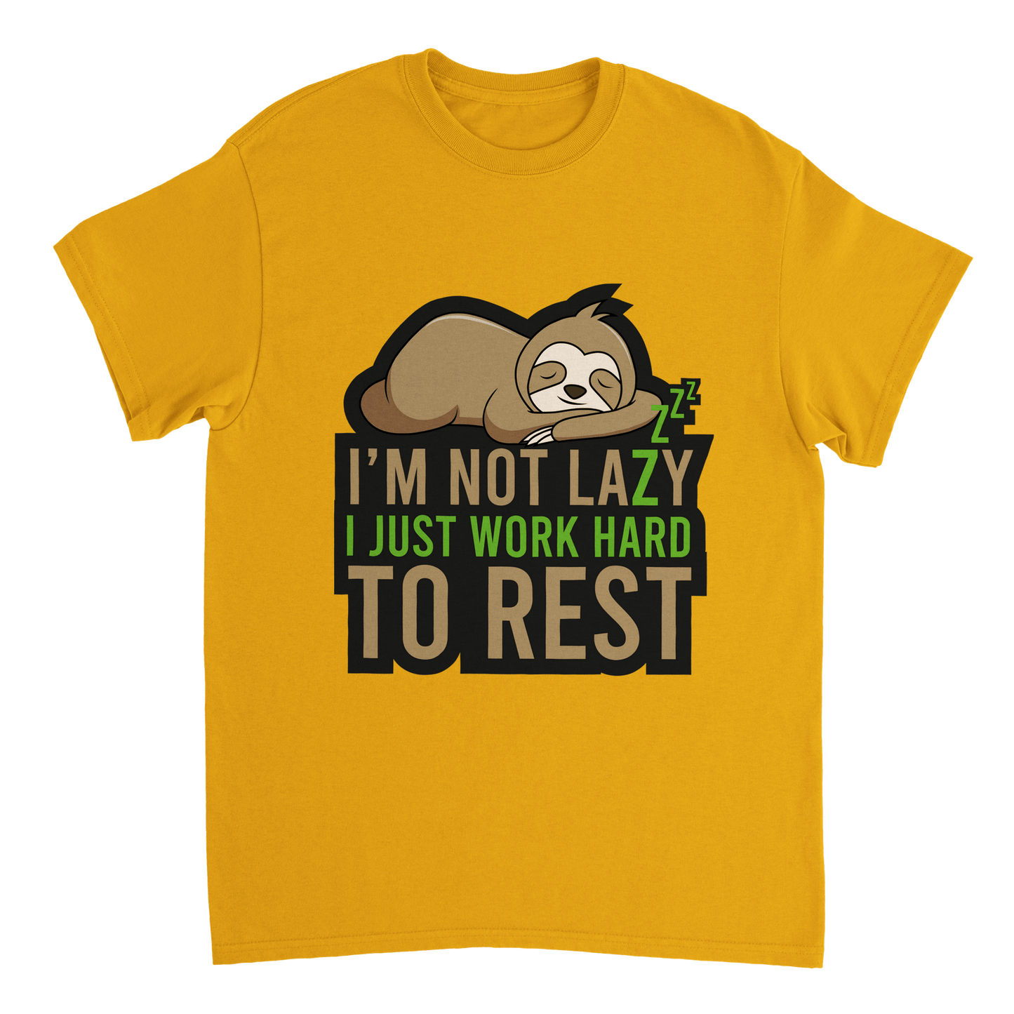 Im Not Lazy Sloth T Shirt Canvas Prints in Accrington Number Plates Accrington IntelliPix
