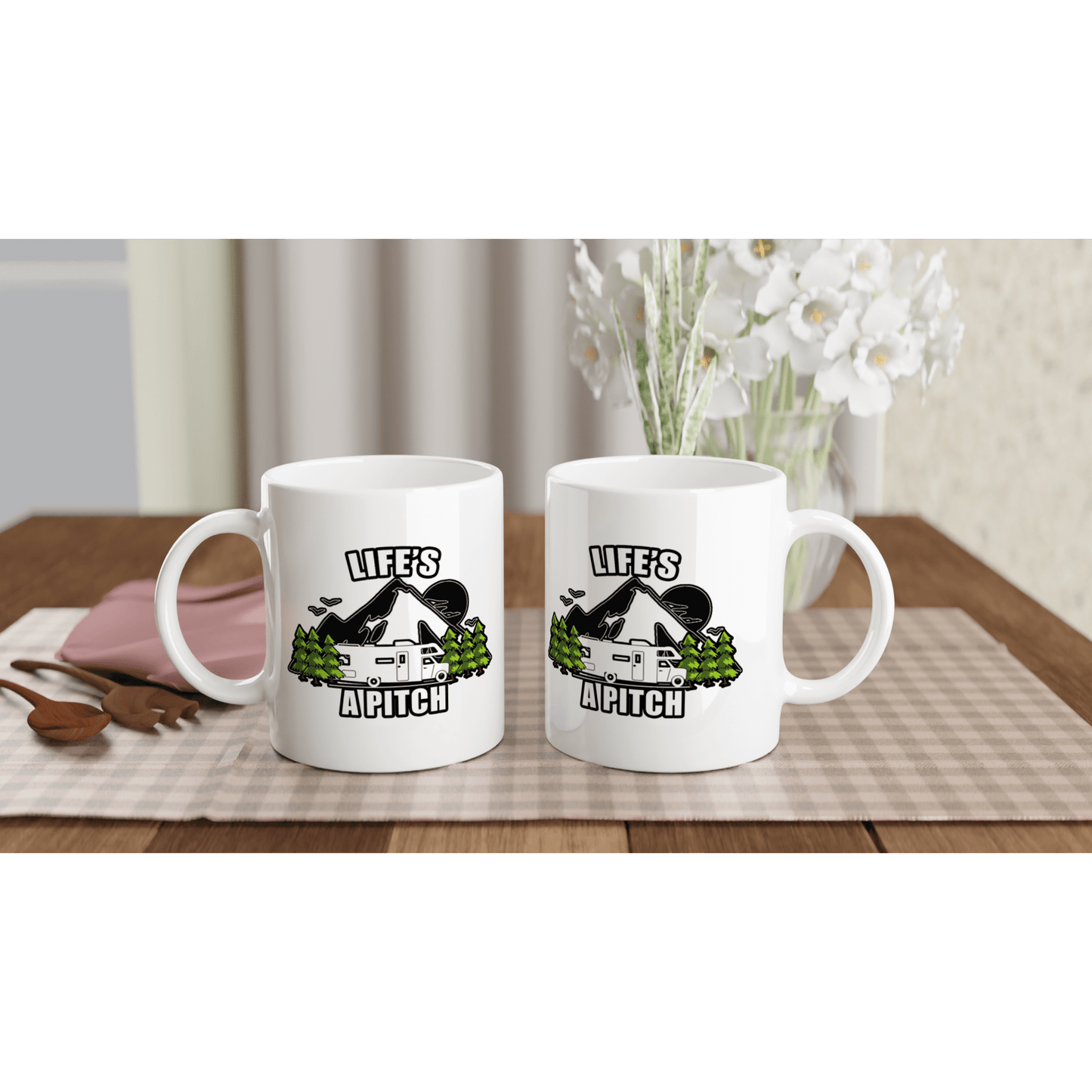 Life's A Pitch 11oz Mug Canvas Prints in Accrington Number Plates Accrington IntelliPix