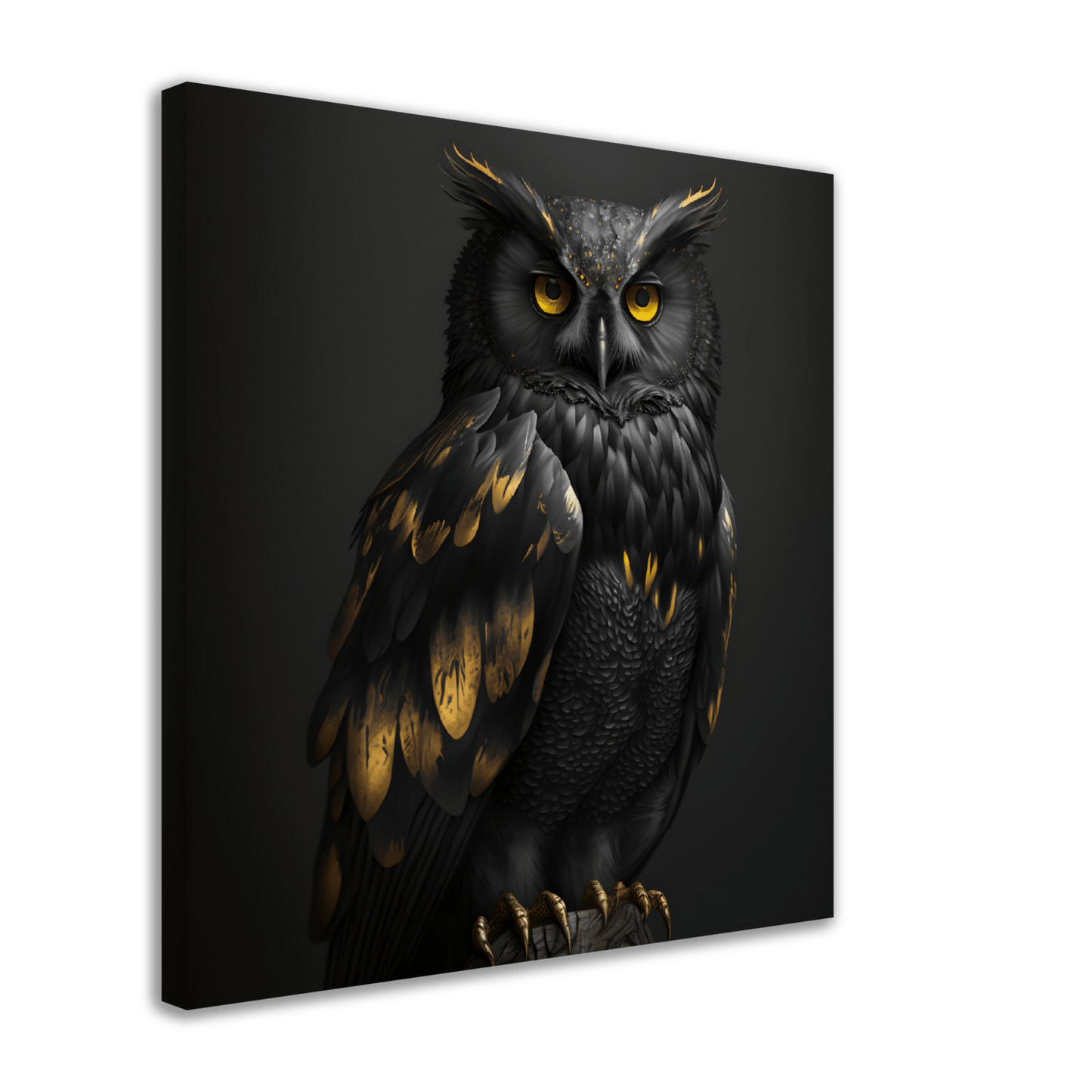 Midnight Gold Owl Canvas Canvas Prints in Accrington Number Plates Accrington IntelliPix