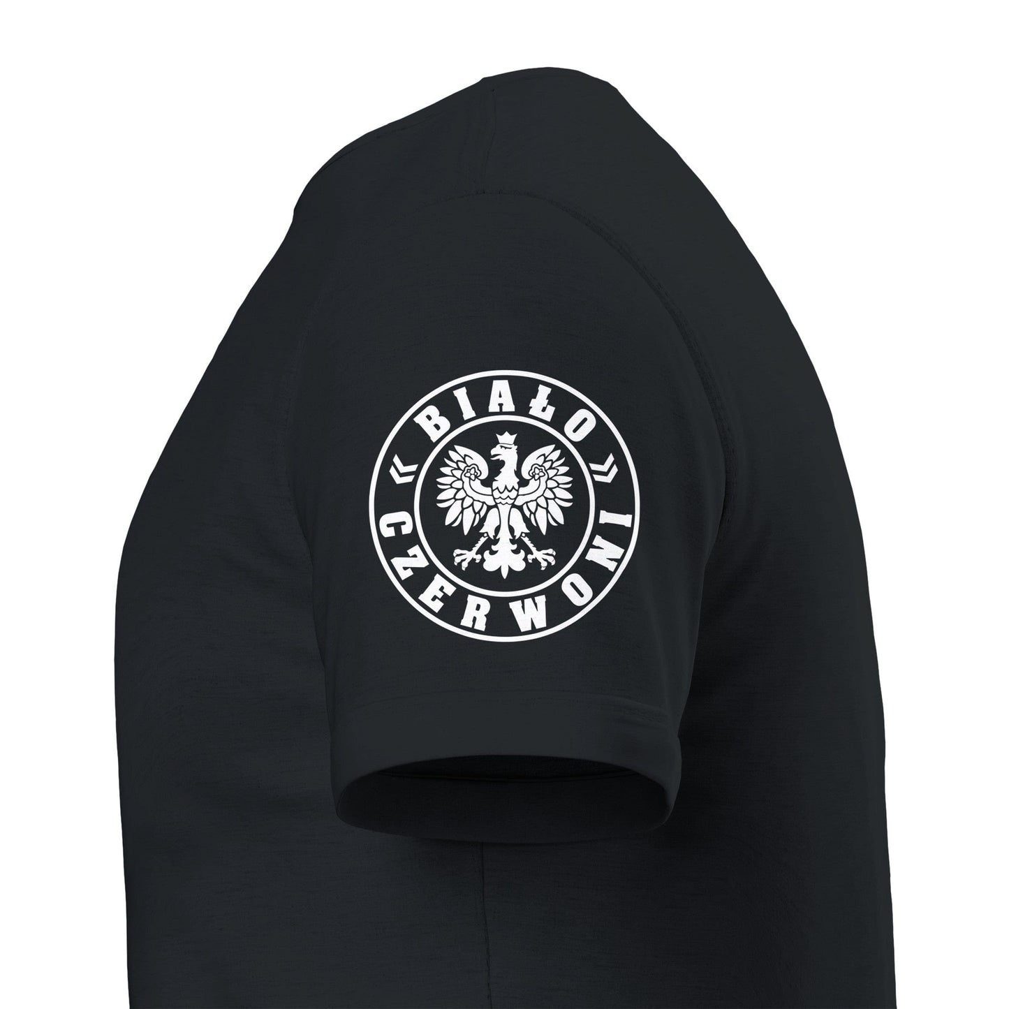 Polska Cotton T-Shirt with Bialo Czerwoni Crest Canvas Prints in Accrington Number Plates Accrington IntelliPix