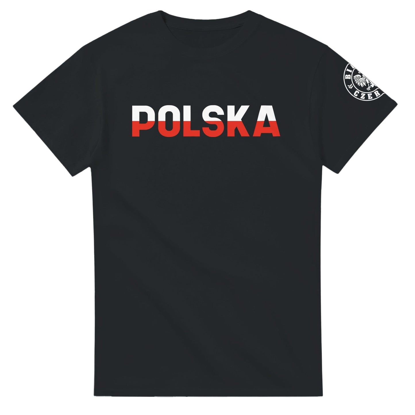 Polska Cotton T-Shirt with Bialo Czerwoni Crest Canvas Prints in Accrington Number Plates Accrington IntelliPix