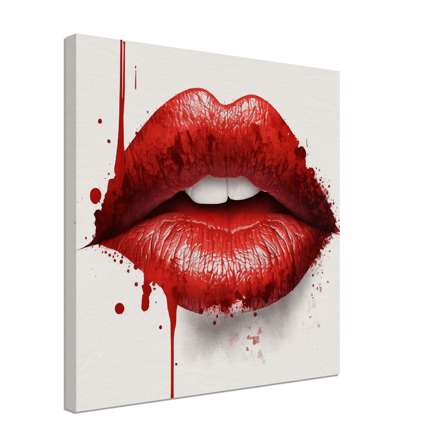 Red Lips Canvas Canvas Prints in Accrington Number Plates Accrington IntelliPix