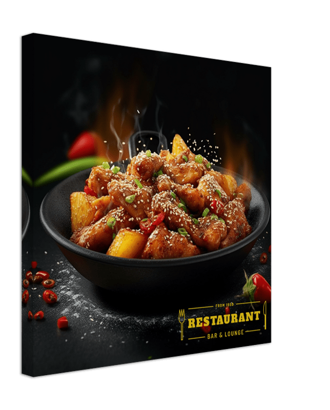 Salt & Pepper Chicken Canvas Canvas Prints in Accrington Number Plates Accrington IntelliPix