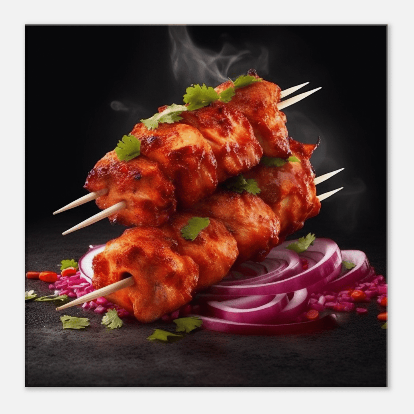 Tandoori Chicken Kebab Canvas Canvas Prints in Accrington Number Plates Accrington IntelliPix
