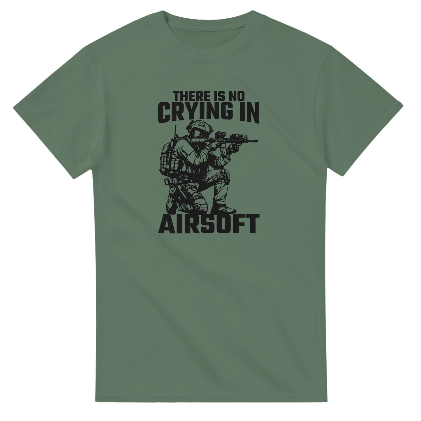 There Is No Crying In Airsoft T-Shirt Canvas Prints in Accrington Number Plates Accrington IntelliPix