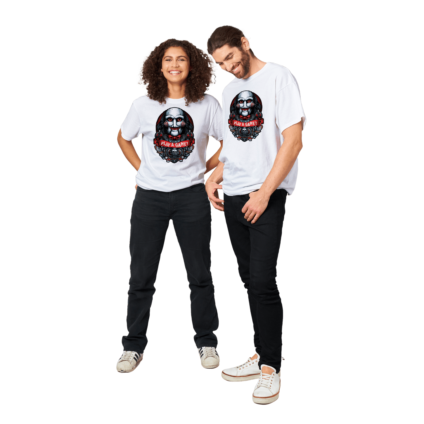 Want To Play A Game? Saw T-Shirt Canvas Prints in Accrington Number Plates Accrington IntelliPix