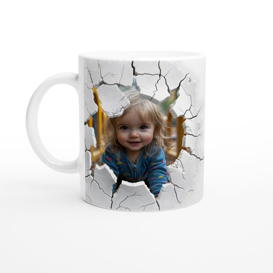 3D Cracked Effect Photo 11oz Ceramic Mug Canvas Prints in Accrington Number Plates Accrington IntelliPix