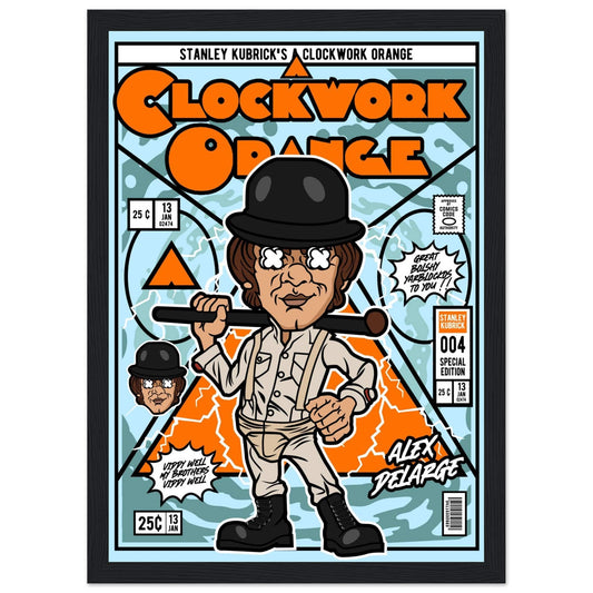 A Clockwork Orange Character Framed Print Canvas Prints in Accrington Number Plates Accrington IntelliPix