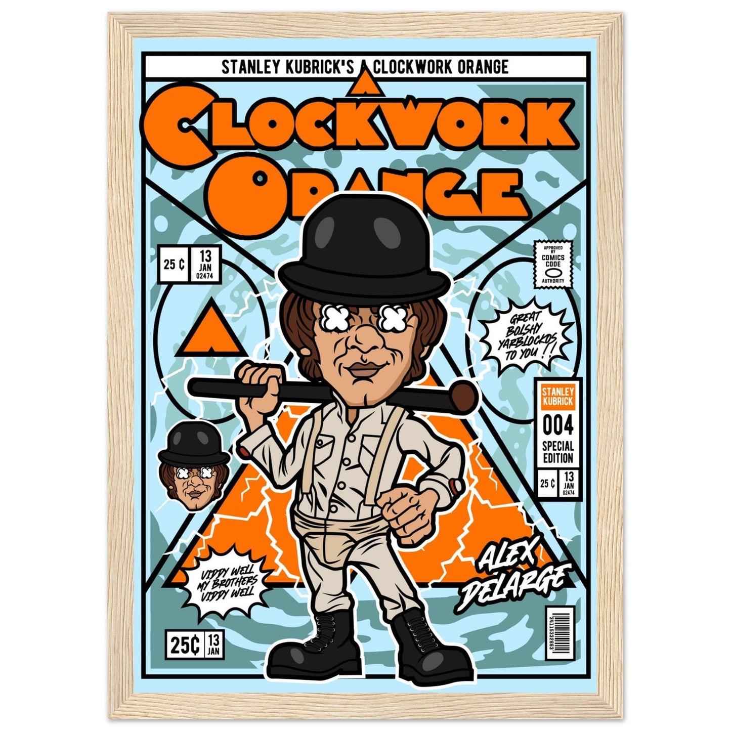 A Clockwork Orange Character Framed Print Canvas Prints in Accrington Number Plates Accrington IntelliPix