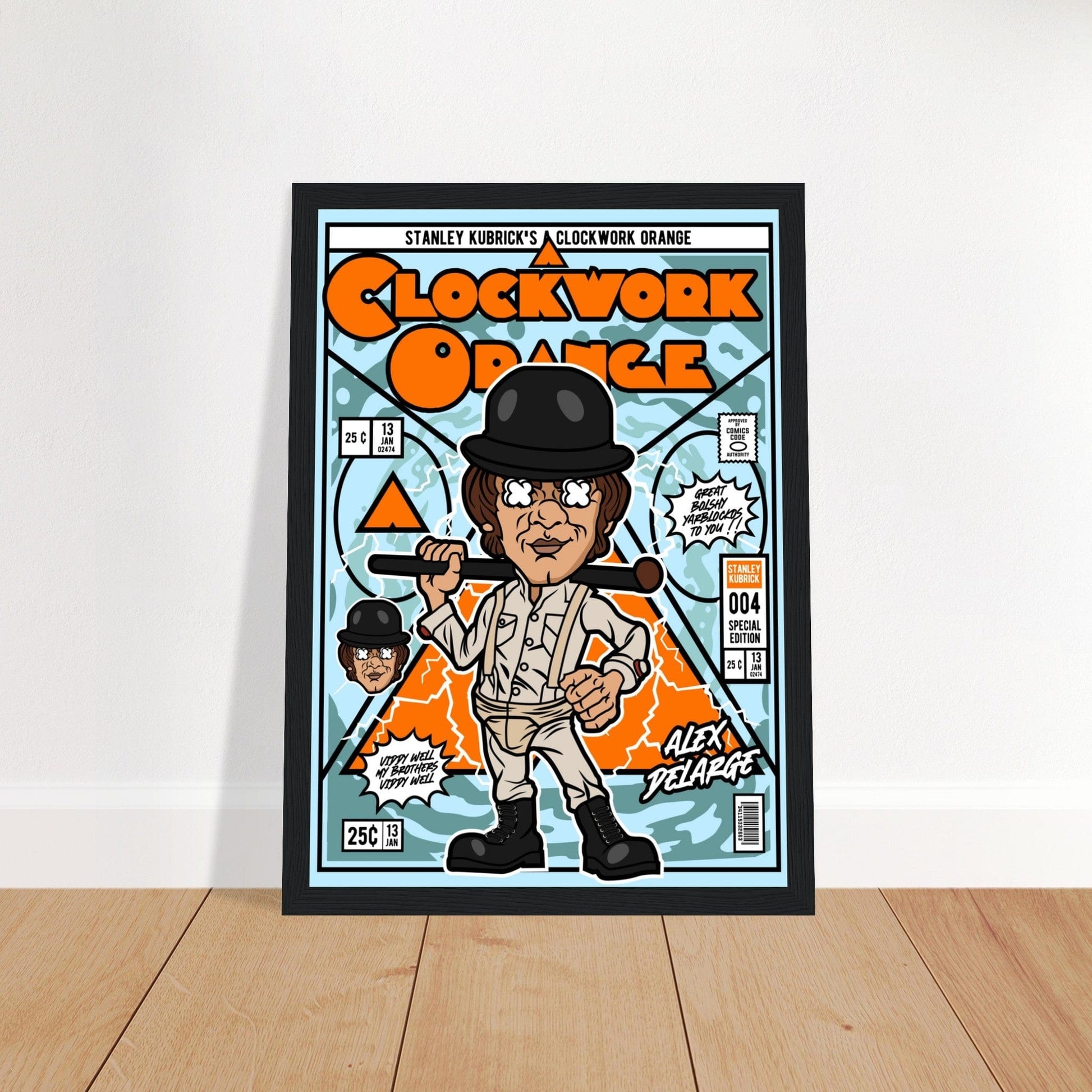 A Clockwork Orange Character Framed Print Canvas Prints in Accrington Number Plates Accrington IntelliPix