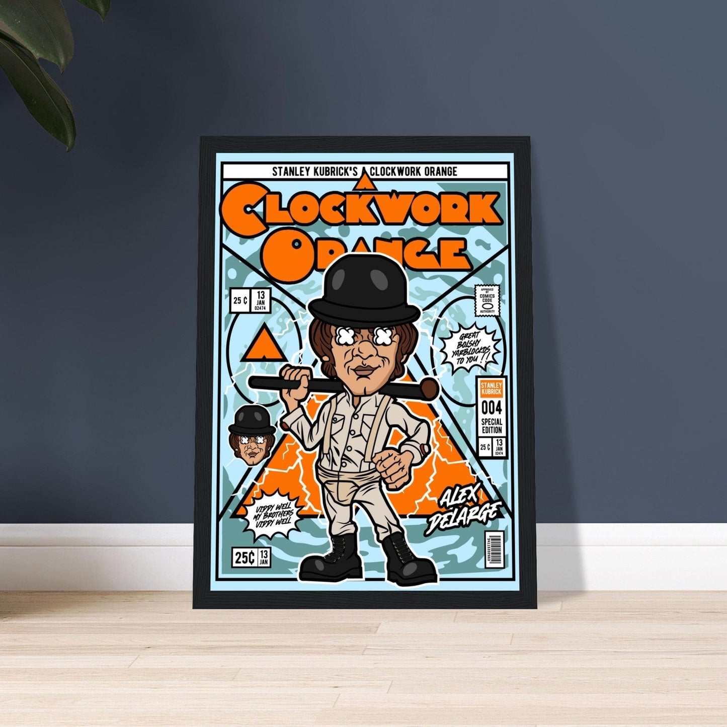 A Clockwork Orange Character Framed Print Canvas Prints in Accrington Number Plates Accrington IntelliPix