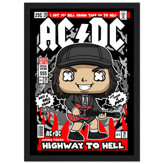 ACDC Character Framed Print Canvas Prints in Accrington Number Plates Accrington IntelliPix