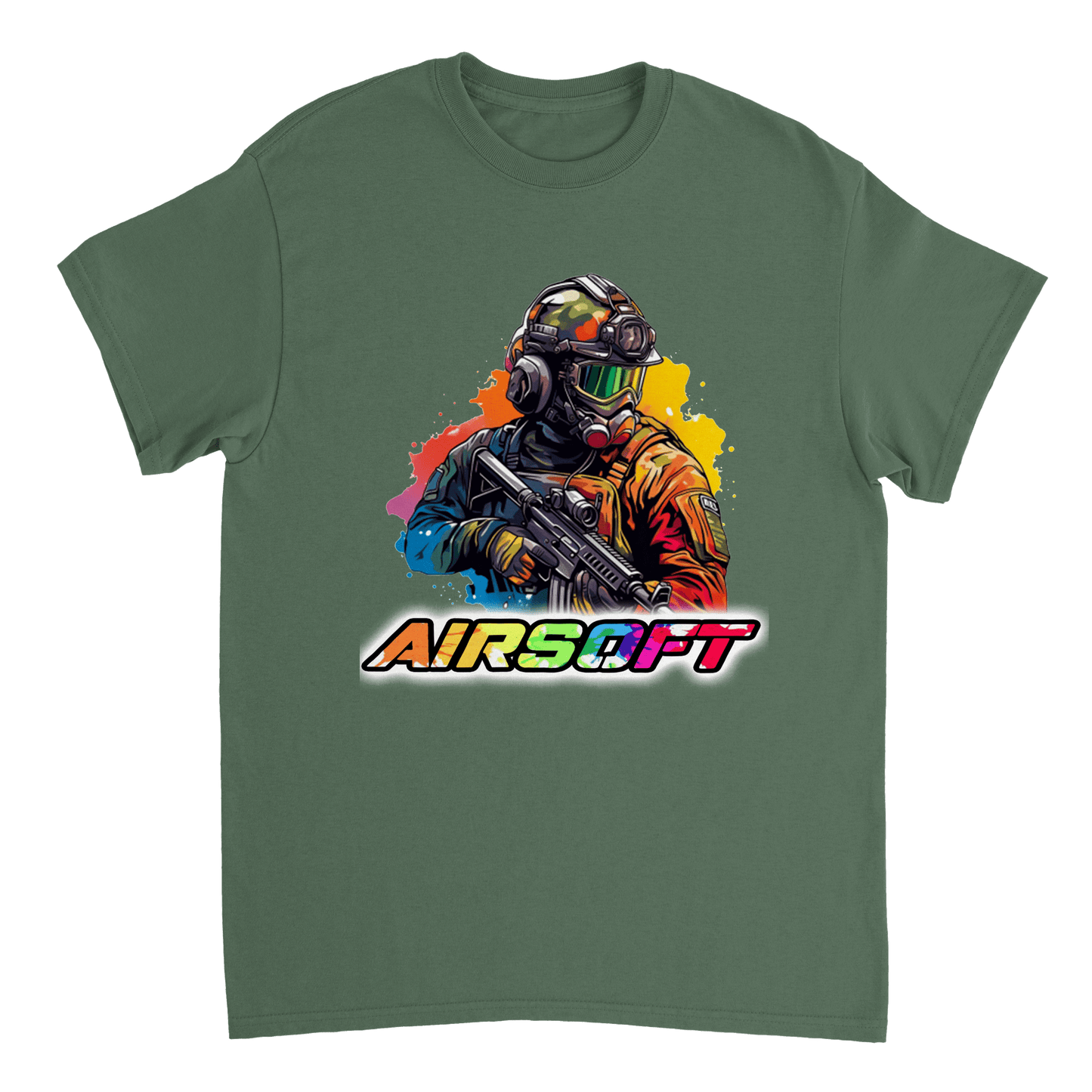 Airsoft Colour Splash T Shirt Canvas Prints in Accrington Number Plates Accrington IntelliPix