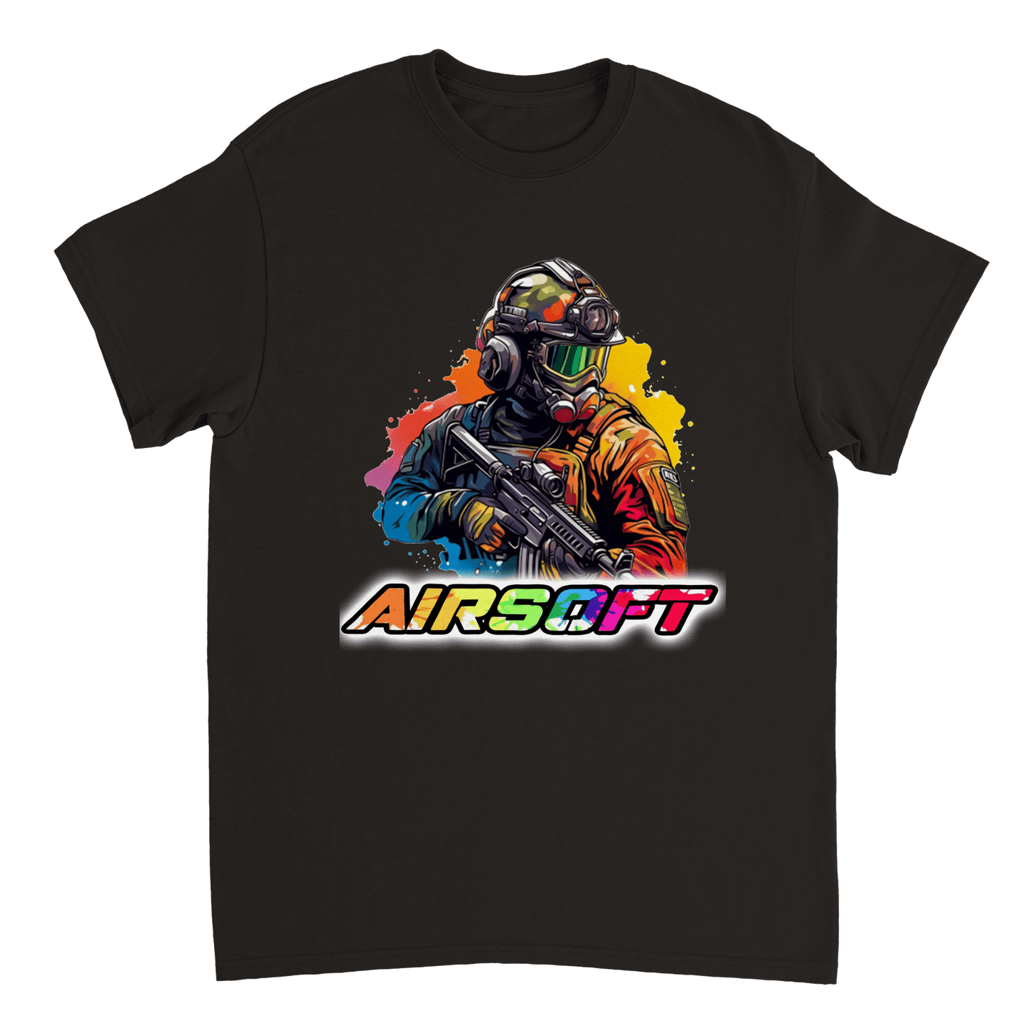 Airsoft Colour Splash T Shirt Canvas Prints in Accrington Number Plates Accrington IntelliPix