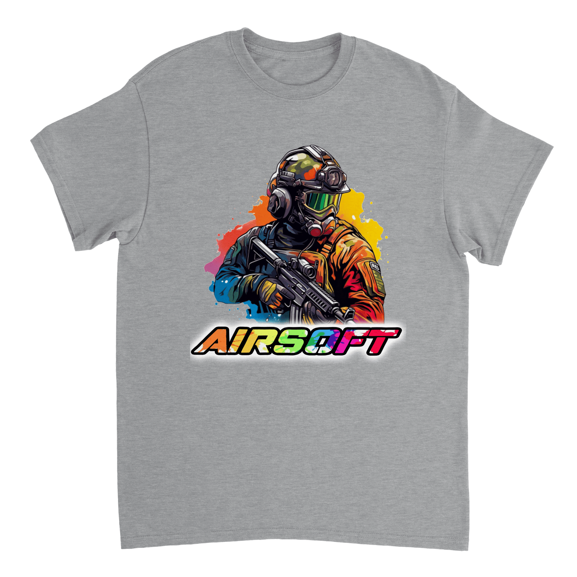 Airsoft Colour Splash T Shirt Canvas Prints in Accrington Number Plates Accrington IntelliPix