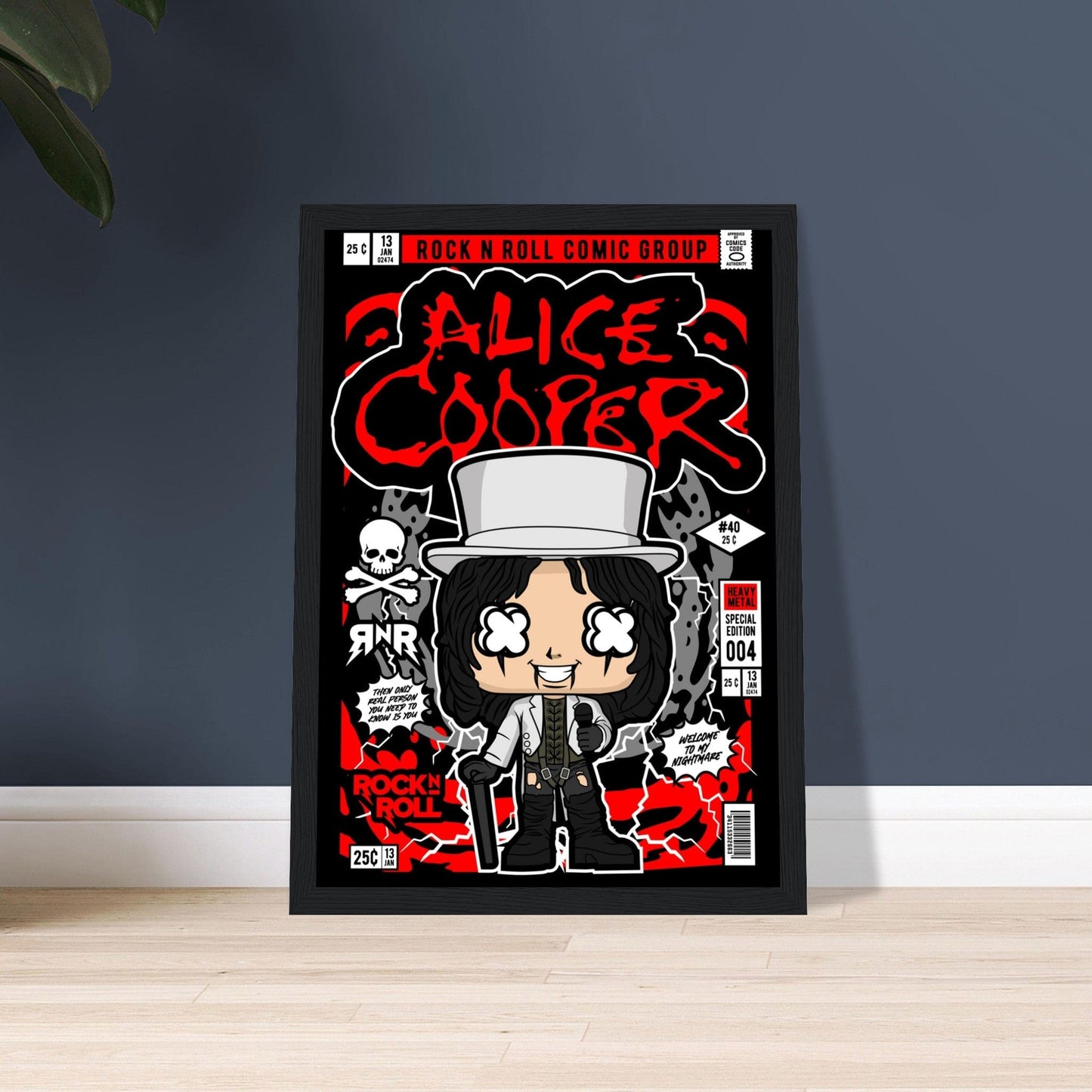 Alice Cooper Character Framed Print Canvas Prints in Accrington Number Plates Accrington IntelliPix