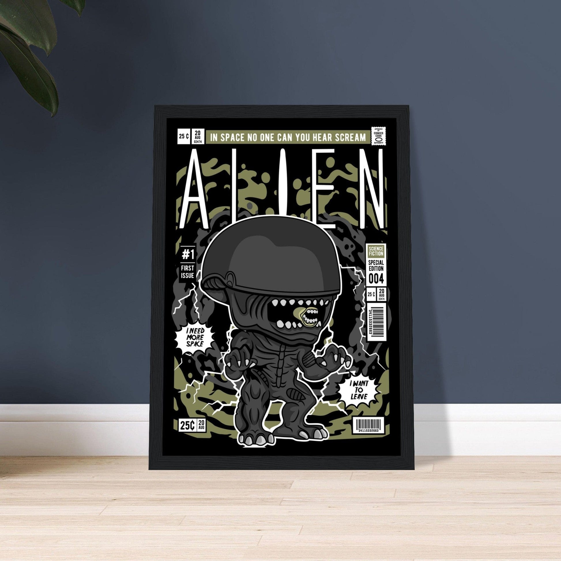 Alien Character Framed Print Canvas Prints in Accrington Number Plates Accrington IntelliPix