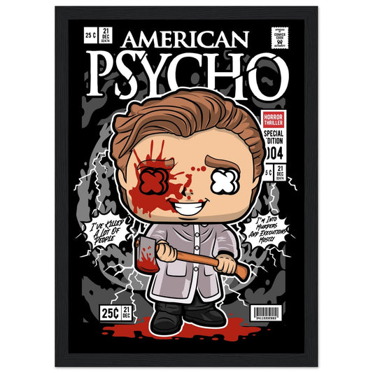 American Psycho Character Framed Print Canvas Prints in Accrington Number Plates Accrington IntelliPix