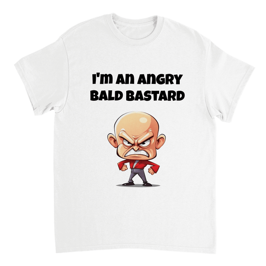 Angry Bald B*stard T Shirt Canvas Prints in Accrington Number Plates Accrington IntelliPix