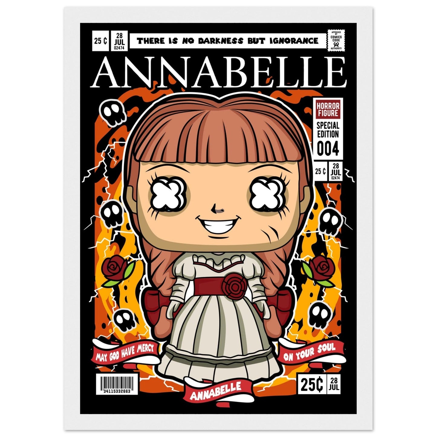 Annabelle Character Framed Print Canvas Prints in Accrington Number Plates Accrington IntelliPix