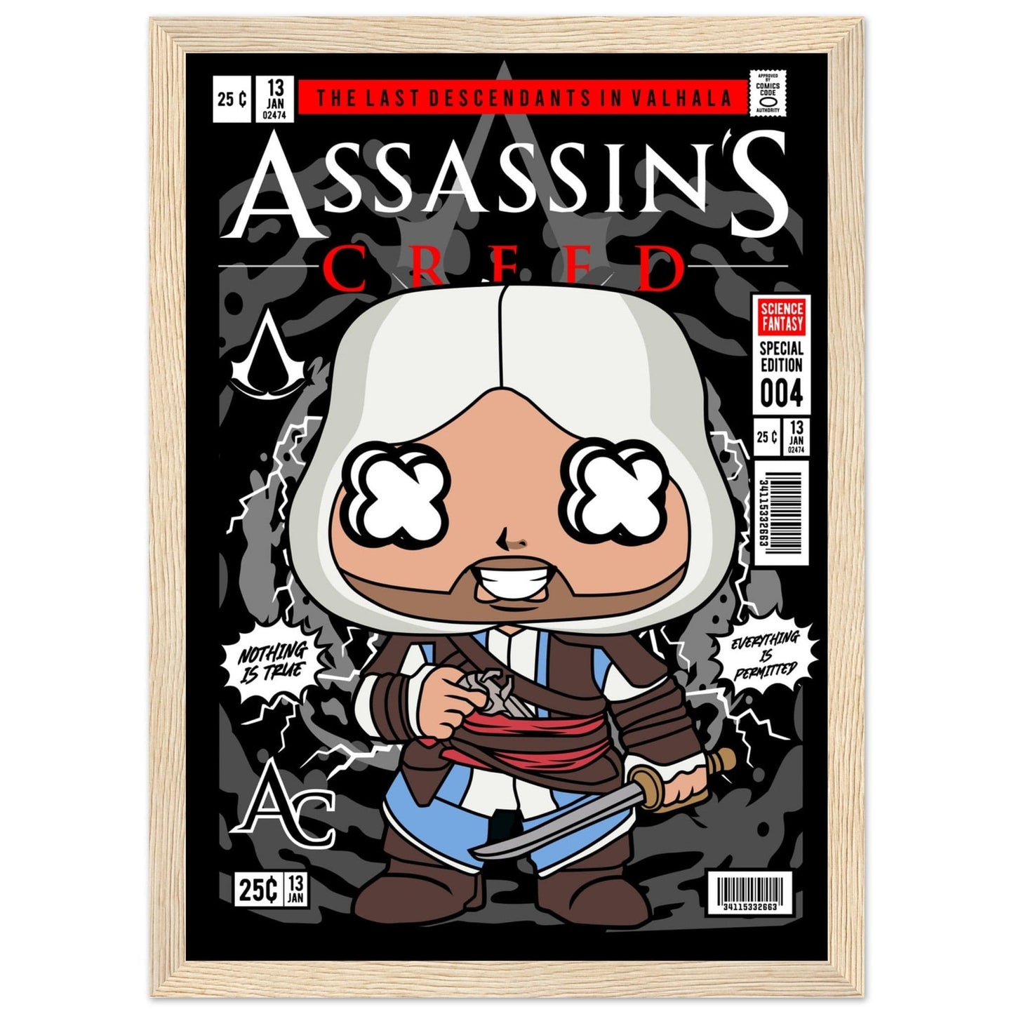 Assassins Creed Character Framed Print Canvas Prints in Accrington Number Plates Accrington IntelliPix