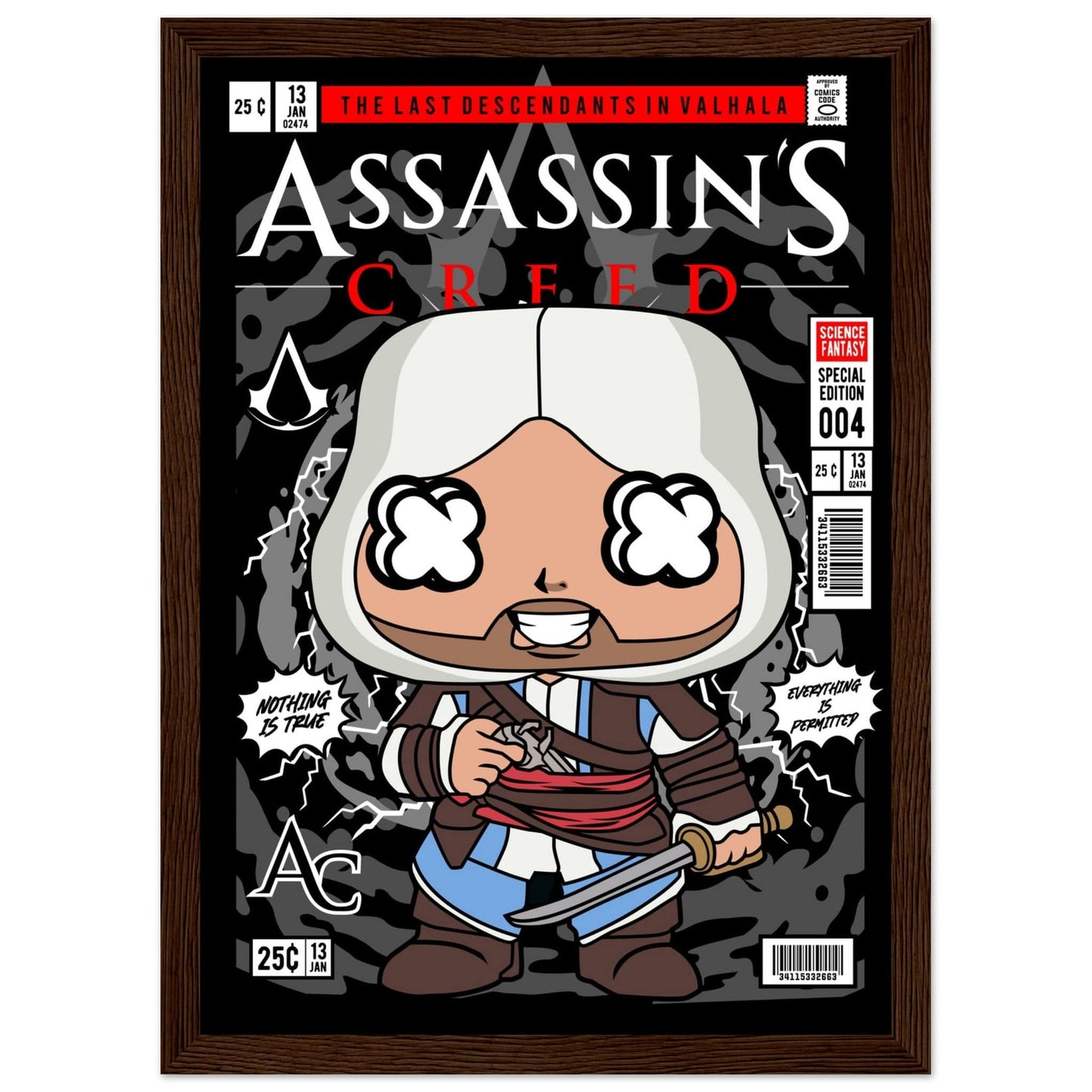 Assassins Creed Character Framed Print Canvas Prints in Accrington Number Plates Accrington IntelliPix