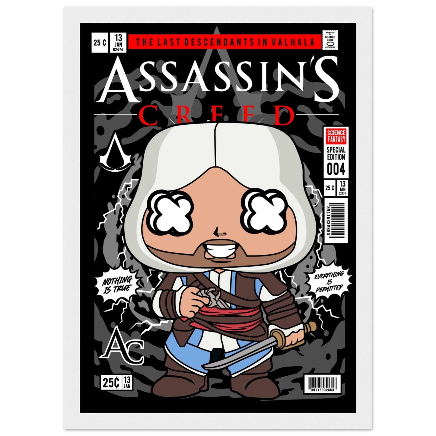 Assassins Creed Character Framed Print Canvas Prints in Accrington Number Plates Accrington IntelliPix