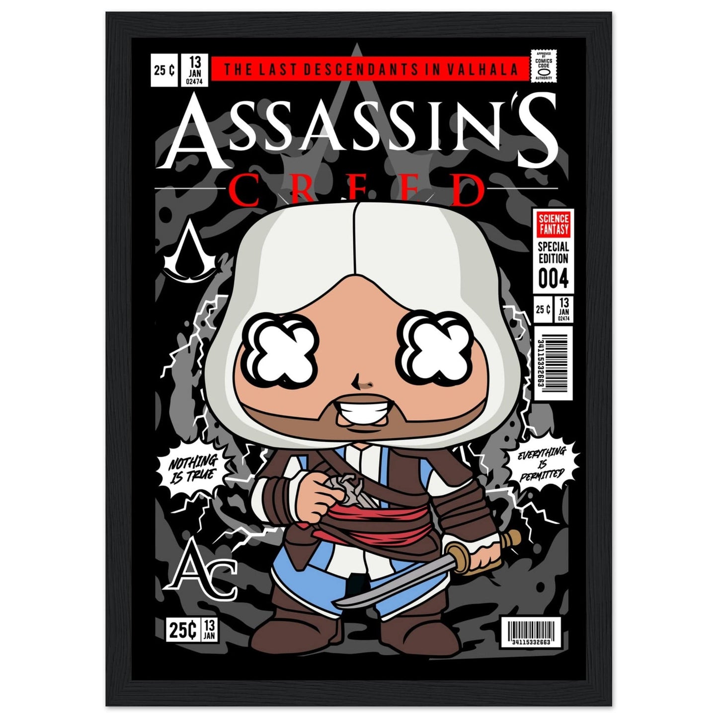 Assassins Creed Character Framed Print Canvas Prints in Accrington Number Plates Accrington IntelliPix