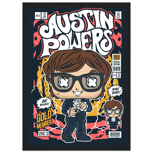 Austin Powers Character Framed Print Canvas Prints in Accrington Number Plates Accrington IntelliPix