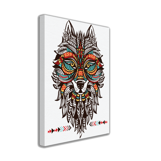 Aztec Wolf Canvas Canvas Prints in Accrington Number Plates Accrington IntelliPix