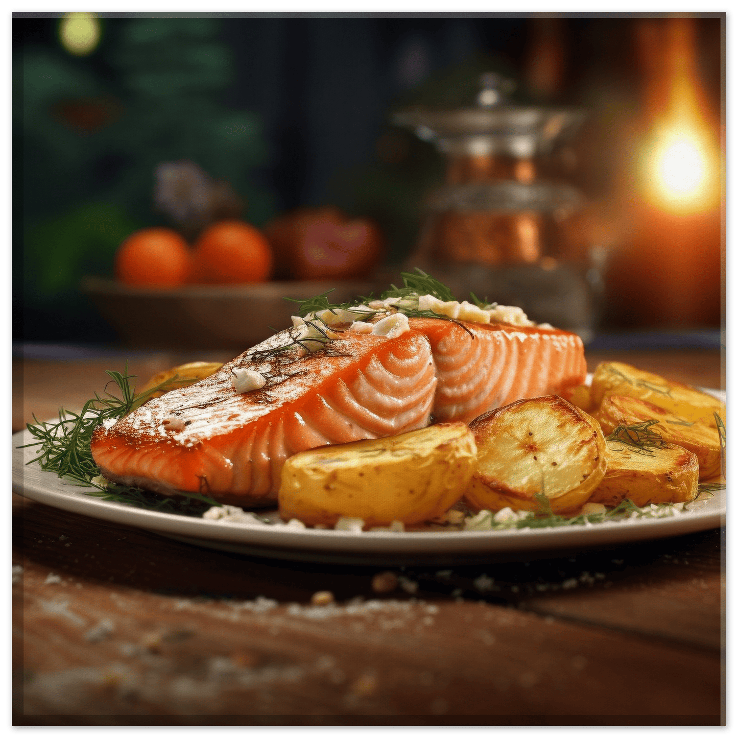 Baked Salmon & Potatoes Canvas Canvas Prints in Accrington Number Plates Accrington IntelliPix